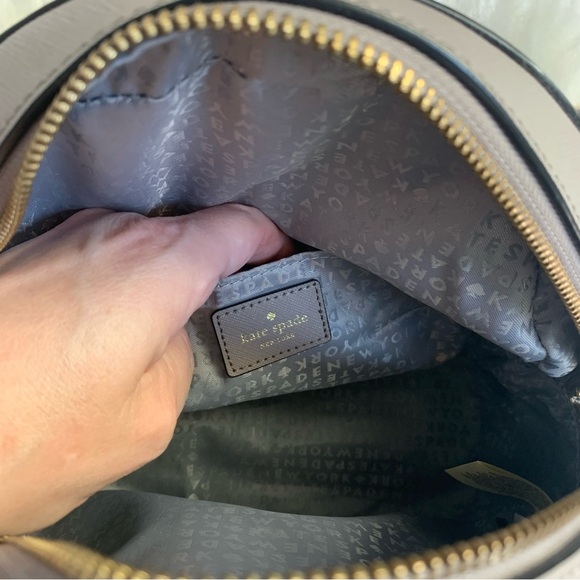 Kate Spade ♠️ Star Bright Owl Tomi Backpack, Gray Leather EUC NLA- Hard to find - Picture 8 of 11